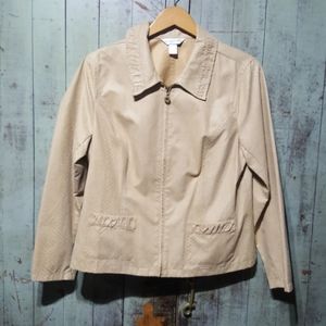 Christopher & Banks tan textured jacket